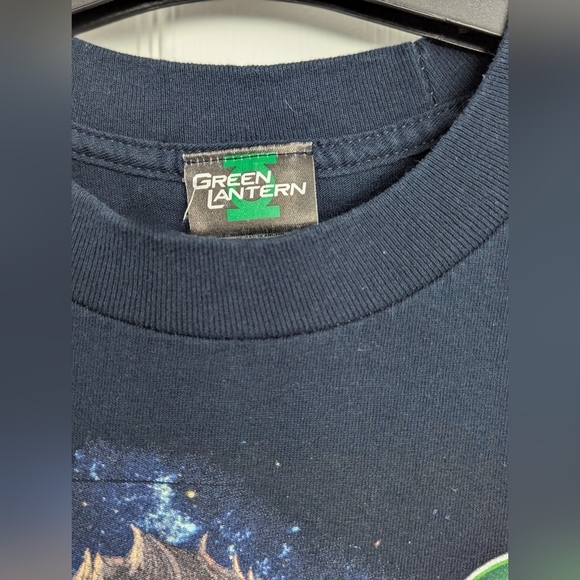 🎈DC Comics Green Lantern Blue T-Shirt - Kids Size Large - Picture 3 of 4